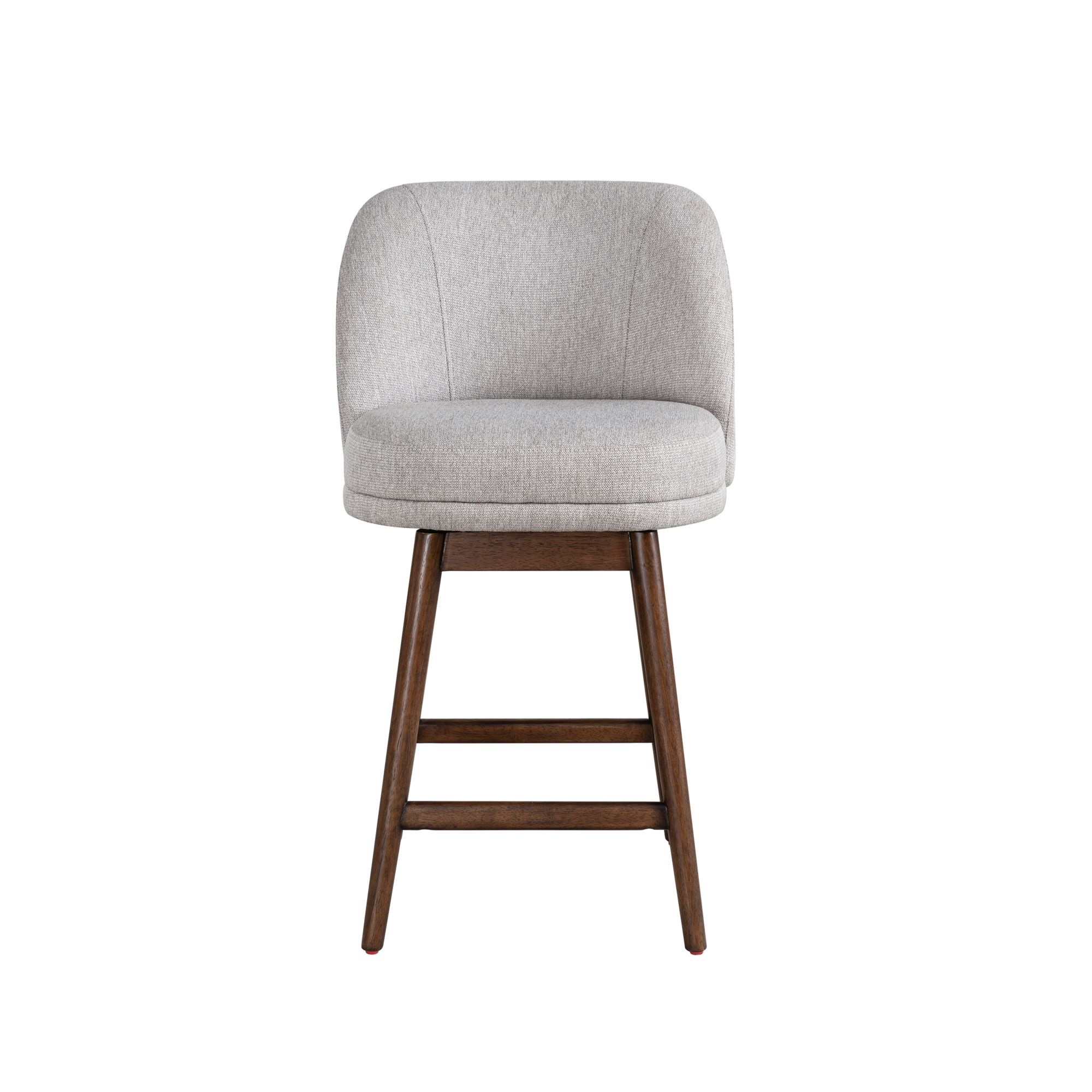 Image 3 Armen Living Sadie Wood 26 in. Counter Height Barstool in Taupe Fabric more views
