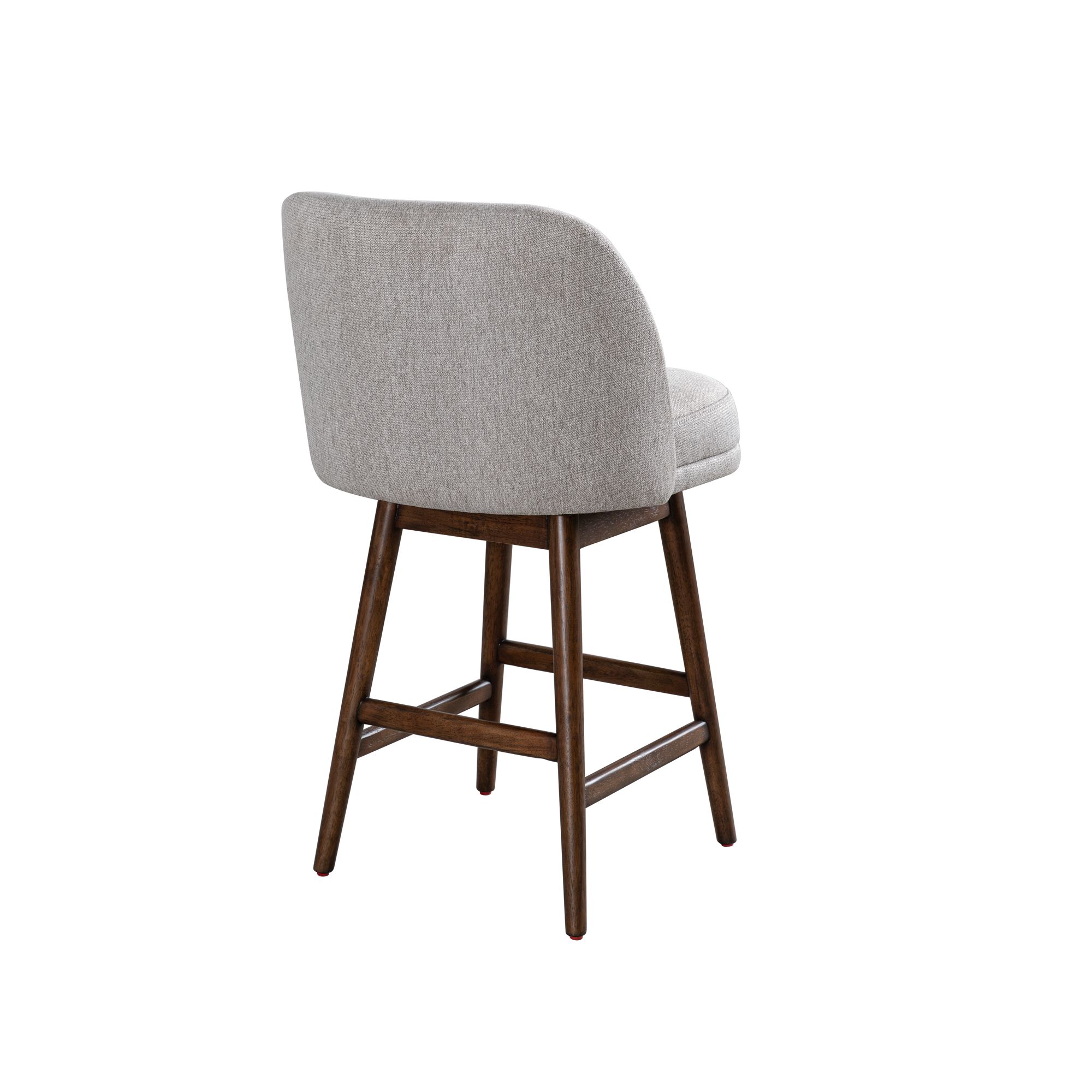 Image 5 Armen Living Sadie Wood 26 in. Counter Height Barstool in Taupe Fabric more views