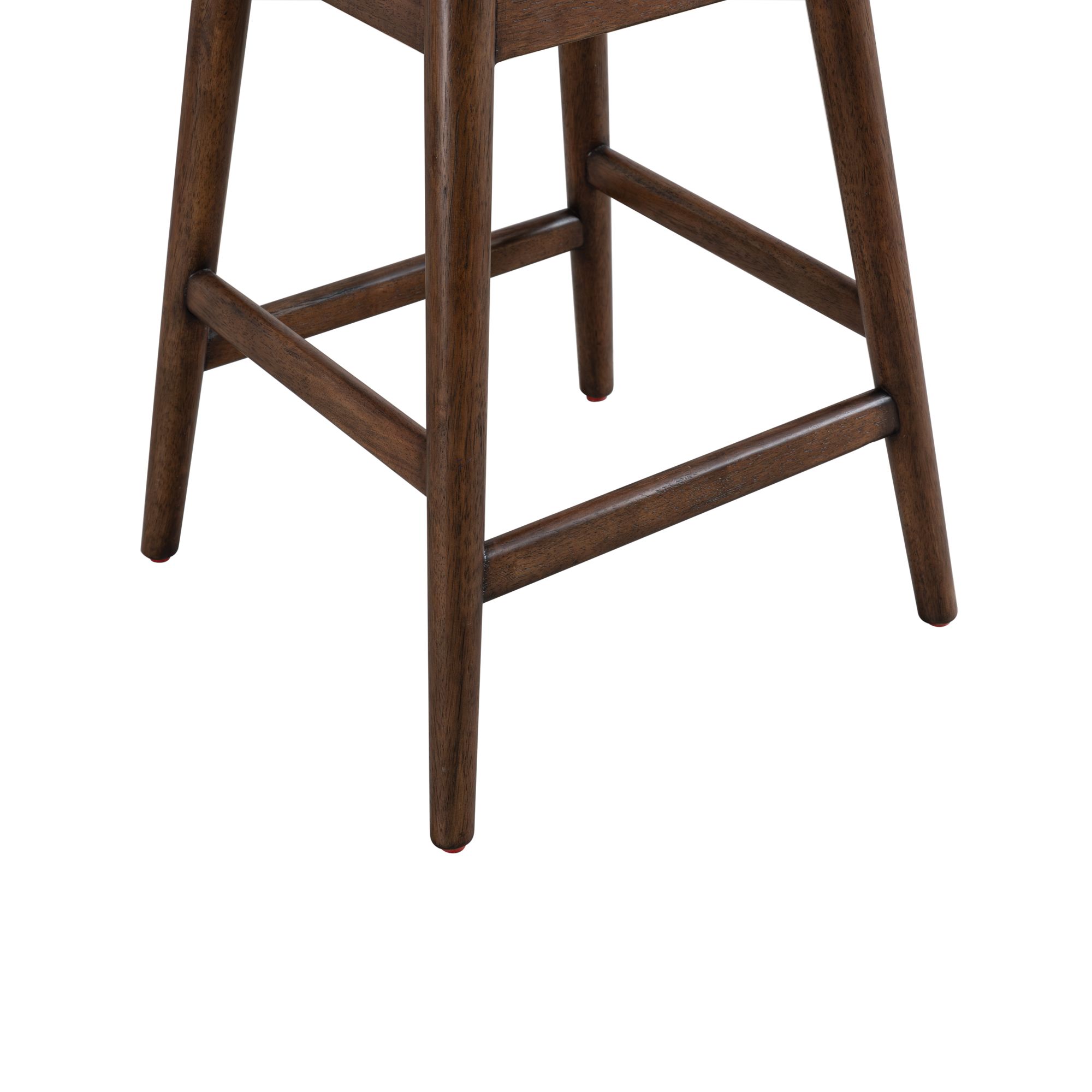 Image 7 Armen Living Sadie Wood 26 in. Counter Height Barstool in Taupe Fabric more views