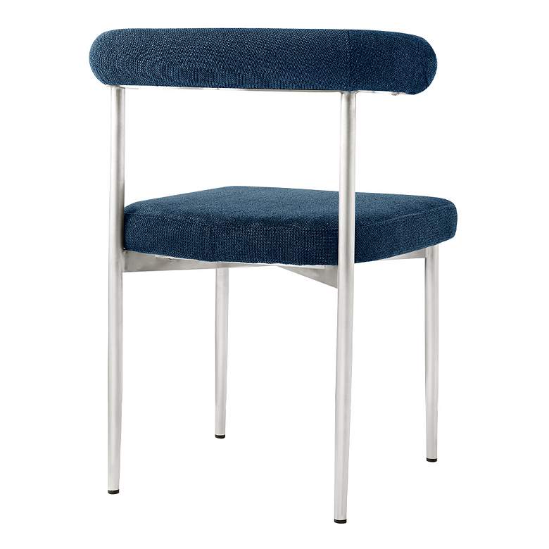Image 2 Armen Living Shannon 23 1/2" Blue Fabric Dining Chairs Set of 2 more views