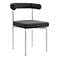 Armen Living Shannon 23 1/2" Charcoal Fabric Dining Chairs Set of 2