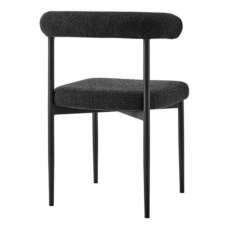 Image 2 Armen Living Shannon 23 1/2" Matte Black Dining Chairs Set of 2 more views