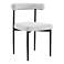 Armen Living Shannon 23 1/2" Thundercloud Gray Dining Chairs Set of 2