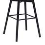 5_Armen Living Sicily 30" Modern Gray Faux Leather Swivel Bar Stool more views