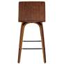 7_Armen Living Vienna 25 1/4" Cream and Walnut Swivel Counter Stool more views