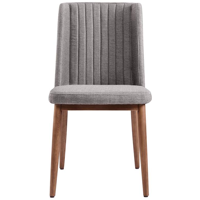Image 6 Armen Living Wade 19" Wide Gray Fabric Modern Dining Chairs Set of 2 more views