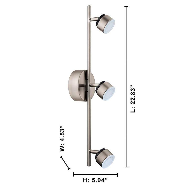 Image 2 Armento 1 - 3-LED Track Light - Matte Nickel Finish more views