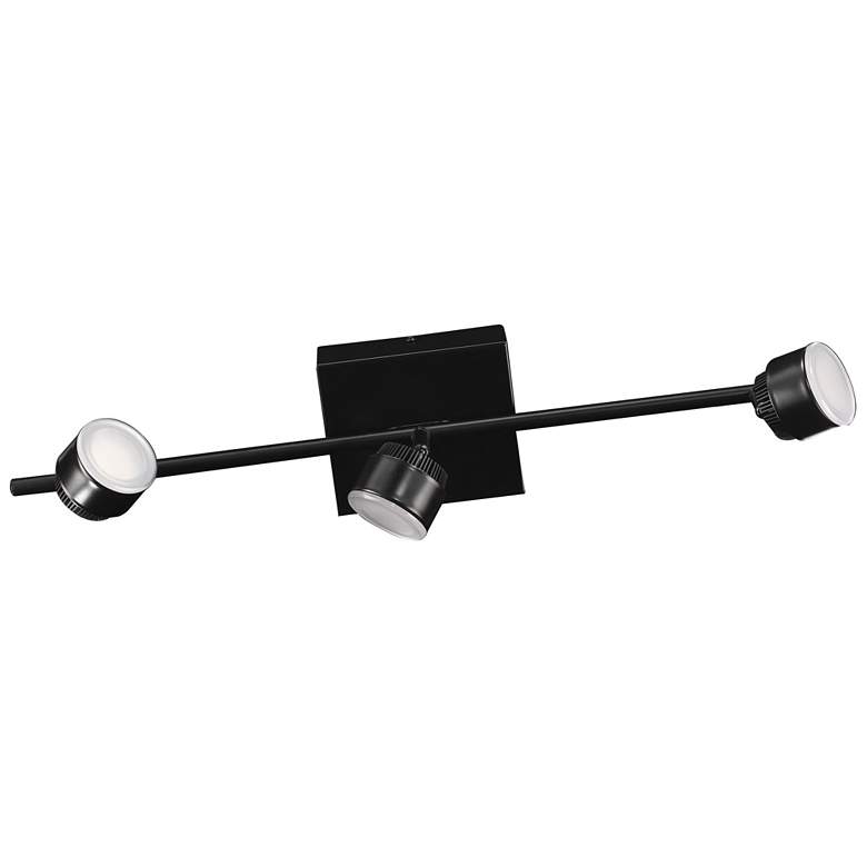 Image 1 Armento - 3-Light Black LED Fixed Track Light with Adjustable Shades