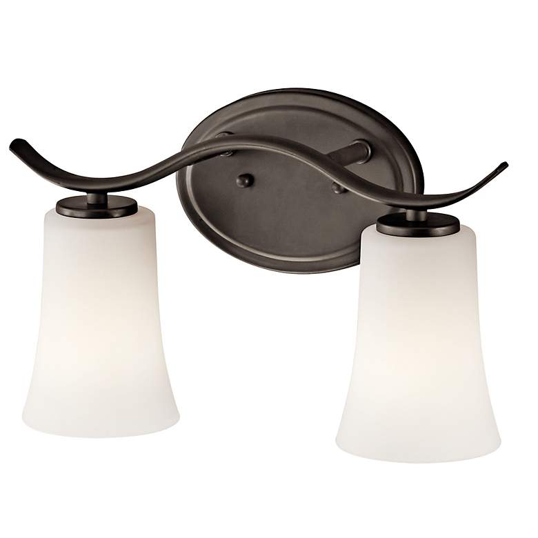 Image 2 Armida Olde Bronze Finish 2 Light Bathroom Bath Sconce Light more views