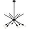 Armin 32" Wide Black 6-Light Chandelier