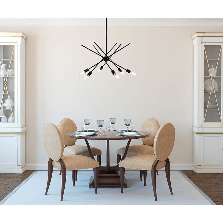 Image 3 Armin 32" Wide Black 6-Light Chandelier more views