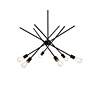 4_Armin 32" Wide Black 6-Light Chandelier more views