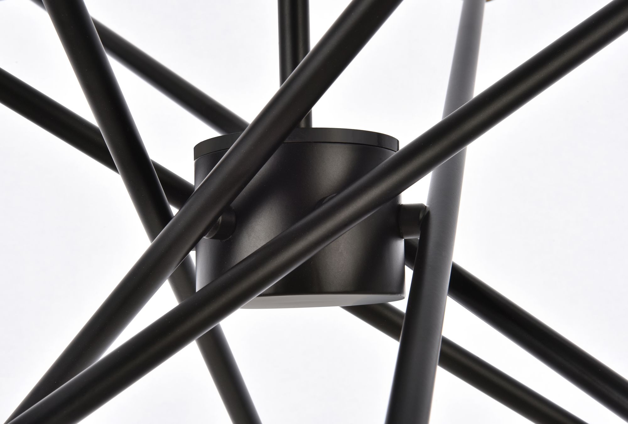 Image 5 Armin 32" Wide Black and Brass 6-Light Sputnik Chandelier more views