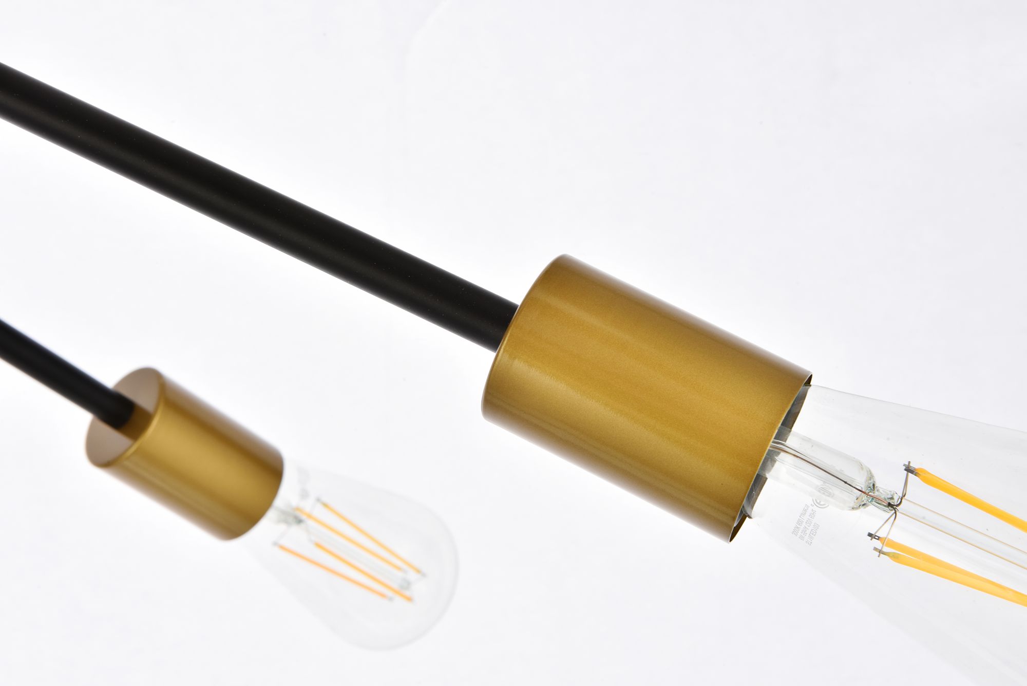 Image 6 Armin 32" Wide Black and Brass 6-Light Sputnik Chandelier more views