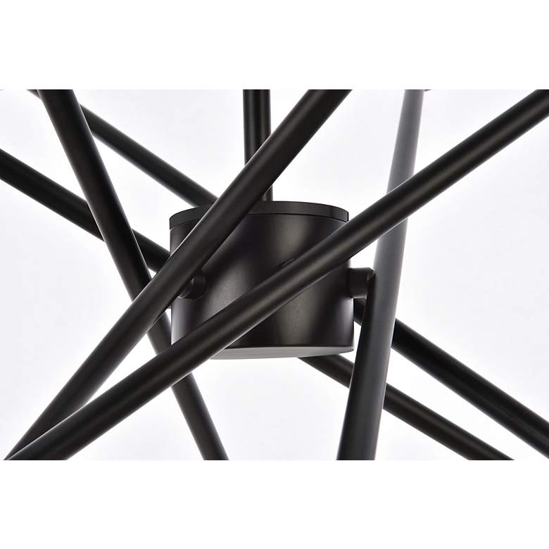 Image 5 Armin 6 Lts Pendant In Black With Brass more views