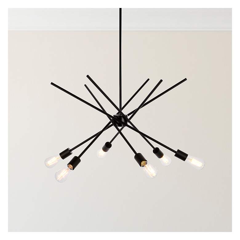 Image 1 Armin 6 Lts Pendant In Black