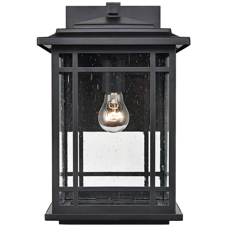 Image 1 Armington 15" High Powder-Coated Black Outdoor Wall Light