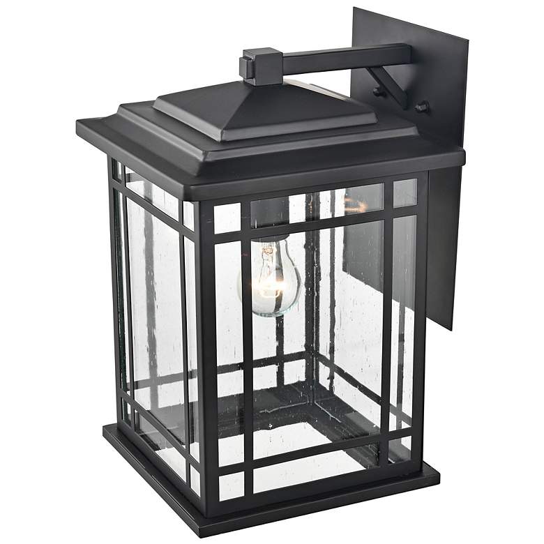 Image 4 Armington 15" High Powder-Coated Black Outdoor Wall Light more views