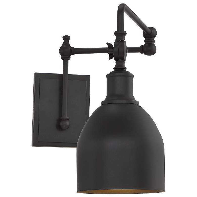 Image 1 Armitage 13 1/2"H Oil-Rubbed Bronze Adjustable Wall Sconce