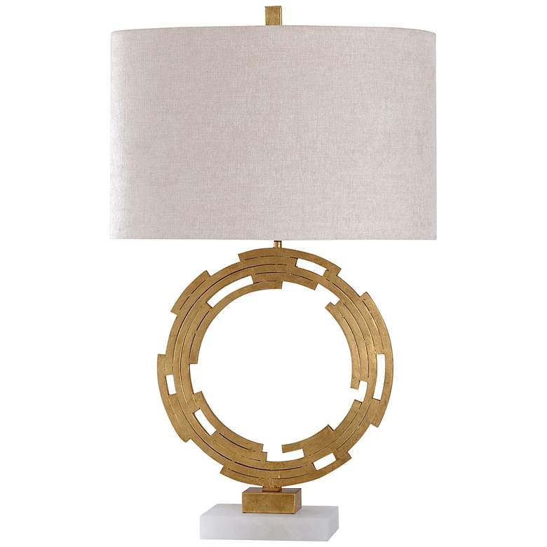 Image 2 Armitage 31 inch High Modern Gold Metal Sculpture Table Lamp