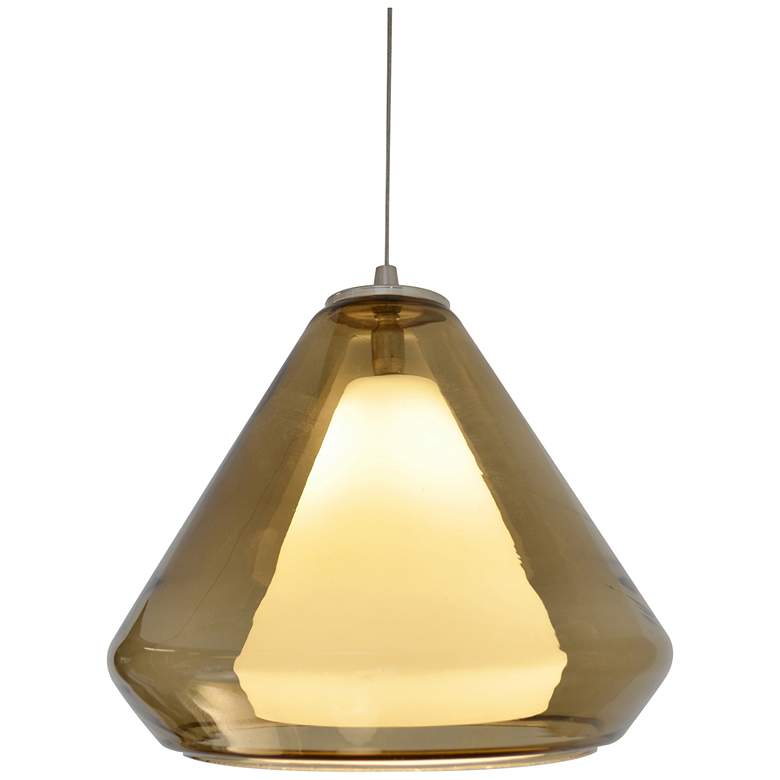 Image 1 Armitage LED Pendant - 4000K - 120-277V - Satin Nickel - Brown