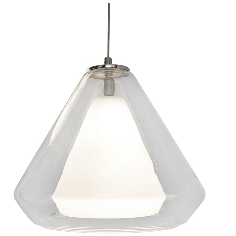 Image 1 Armitage LED Pendant - 4000K - 120V - Satin Nickel - Clear