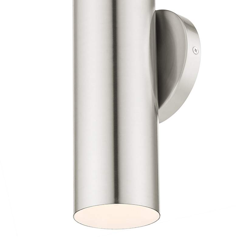 Image 5 Armored 1 Light Brushed Nickel ADA Single Sconce more views