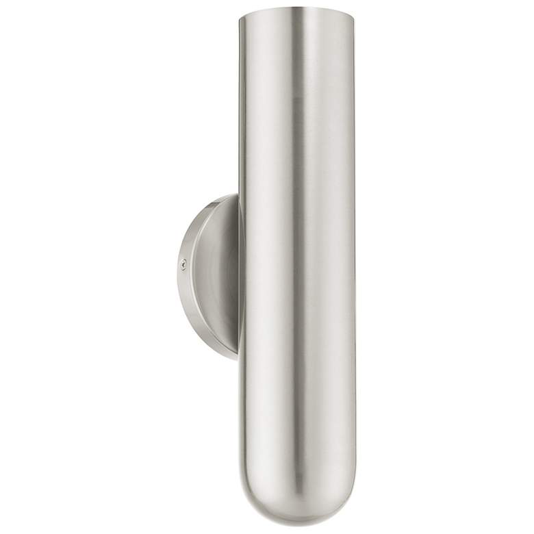 Image 6 Armored 1 Light Brushed Nickel ADA Single Sconce more views