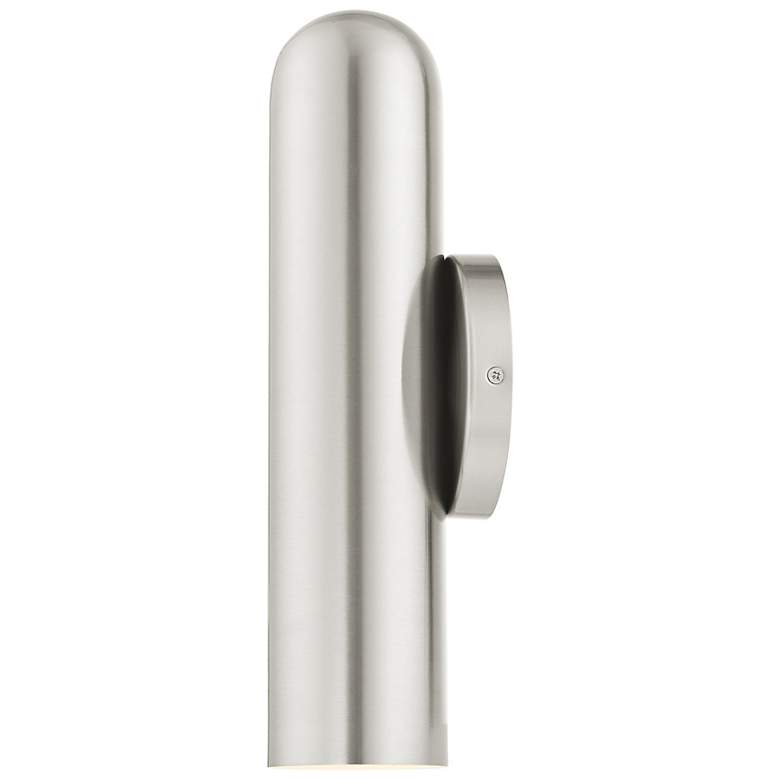 Image 7 Armored 1 Light Brushed Nickel ADA Single Sconce more views