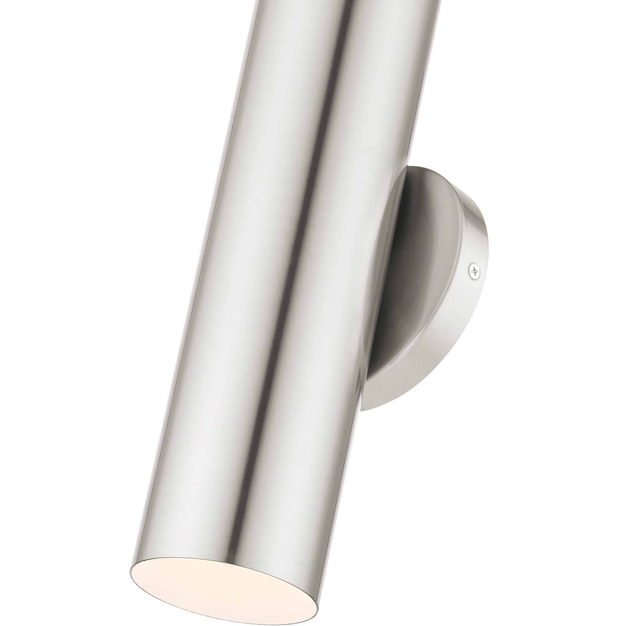 Armored 1 Light Brushed Nickel ADA Single Sconce in scene
