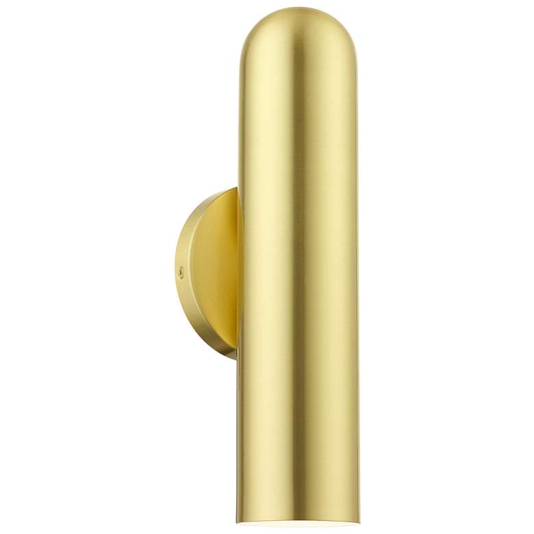 Image 1 Armored 1 Light Satin Brass ADA Single Sconce