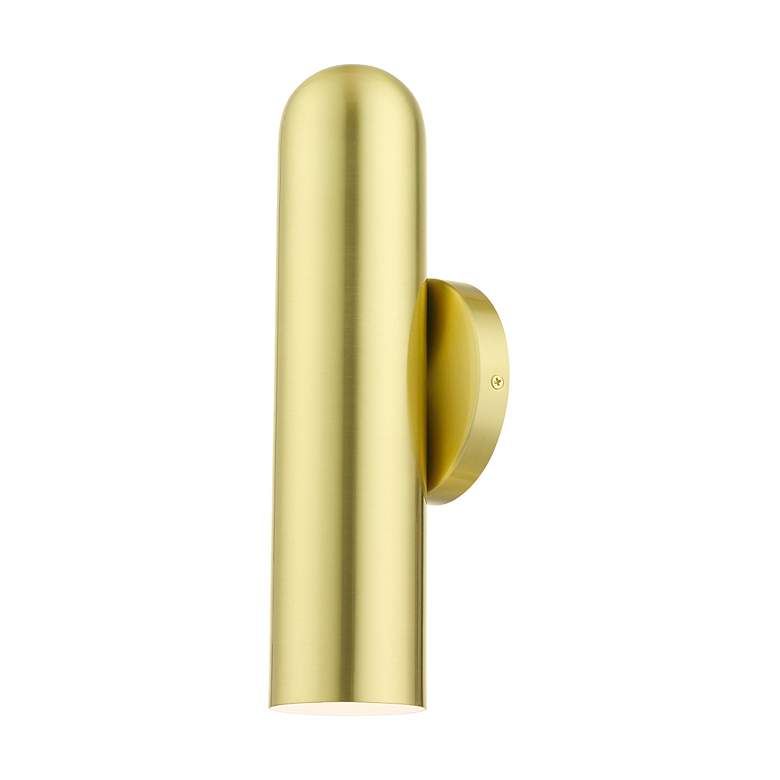 Image 5 Armored 1 Light Satin Brass ADA Single Sconce more views