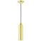 Armored 1 Light Satin Brass Pendant