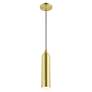 6_Armored 1 Light Satin Brass Pendant more views