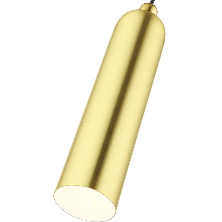 Image 7 Armored 1 Light Satin Brass Pendant more views