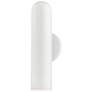 2_Armored 1 Light Shiny White ADA Single Sconce