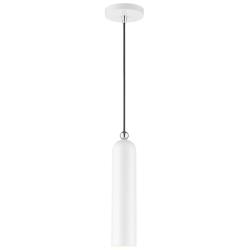 Armored 1 Light Shiny White Pendant