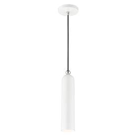 Image5 of Armored 1 Light Shiny White Pendant more views