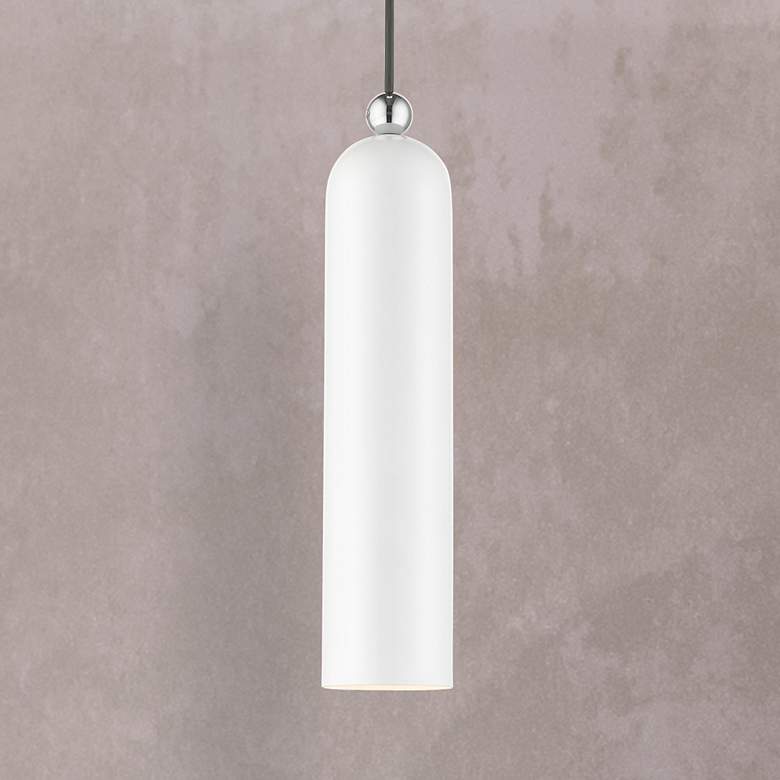 Image 1 Armored 1 Light White Pendant