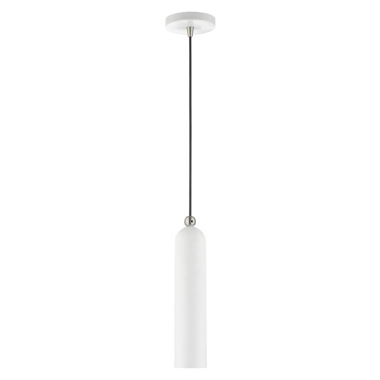Image 4 Armored 1 Light White Pendant more views
