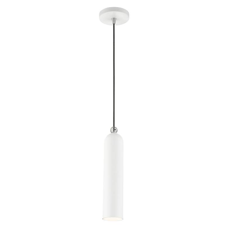 Image 5 Armored 1 Light White Pendant more views