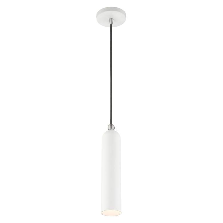 Image 6 Armored 1 Light White Pendant more views