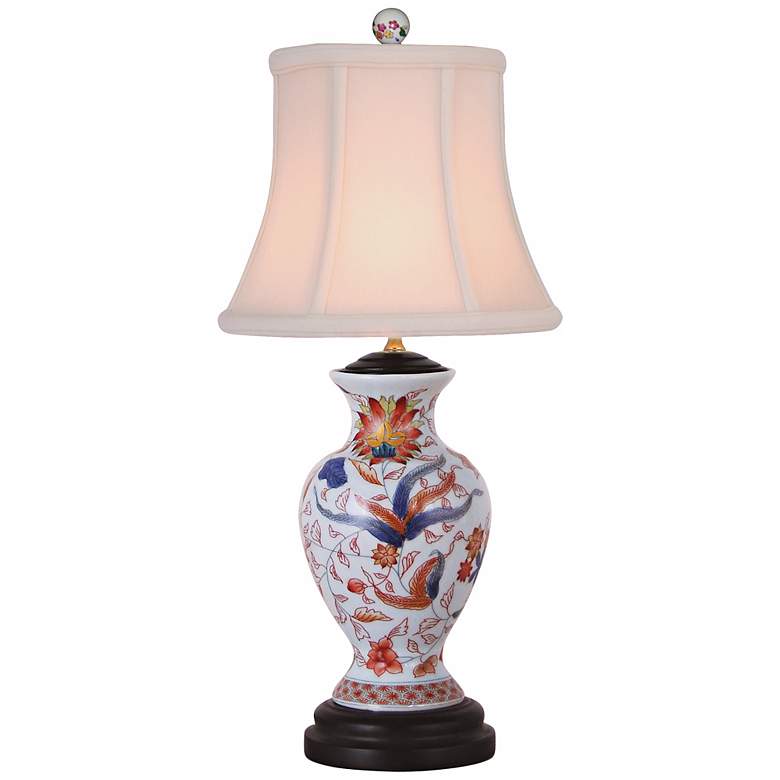 Image 1 Armorial Mini Vase Porcelain Table Lamp
