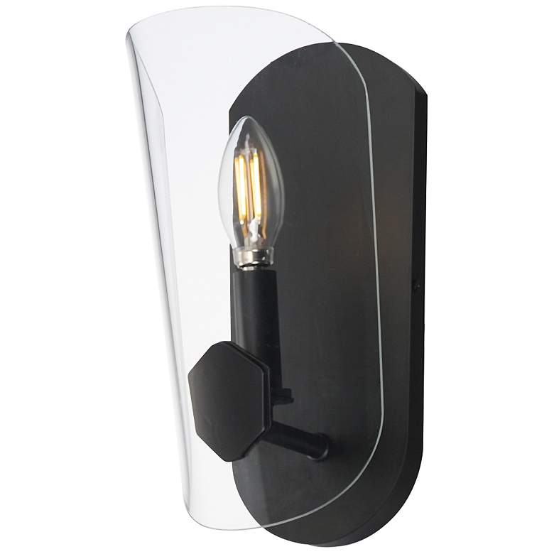 Image 1 Armory 1-Light Wall Sconce Black