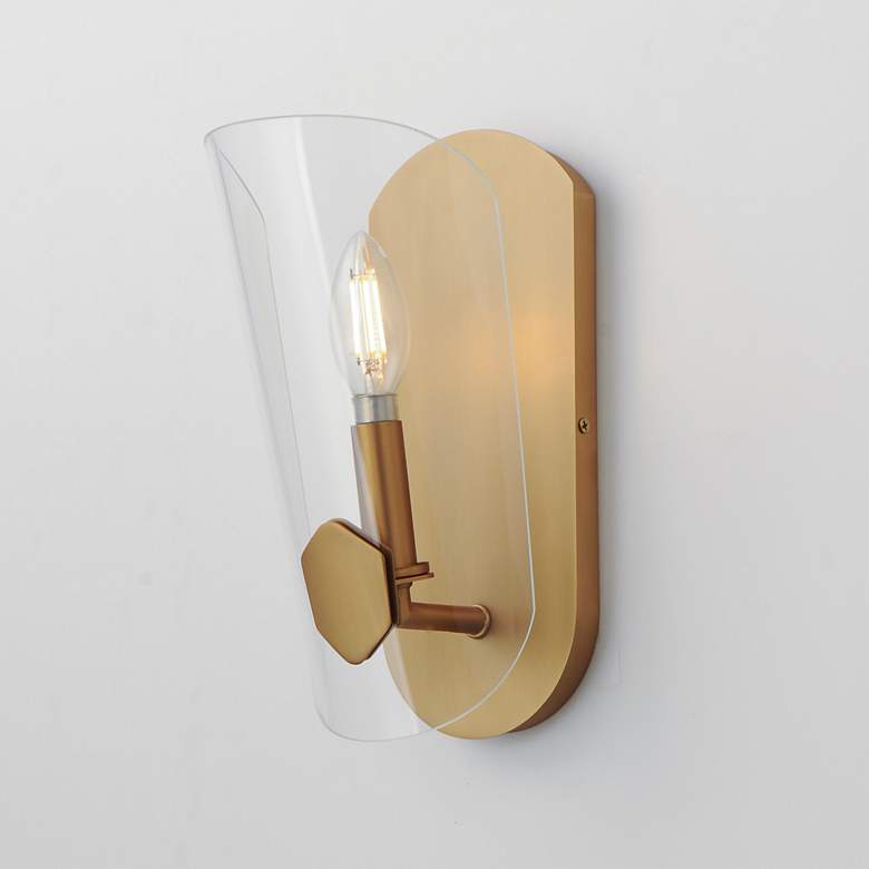 Image 4 Armory 1-Light Wall Sconce Brass more views