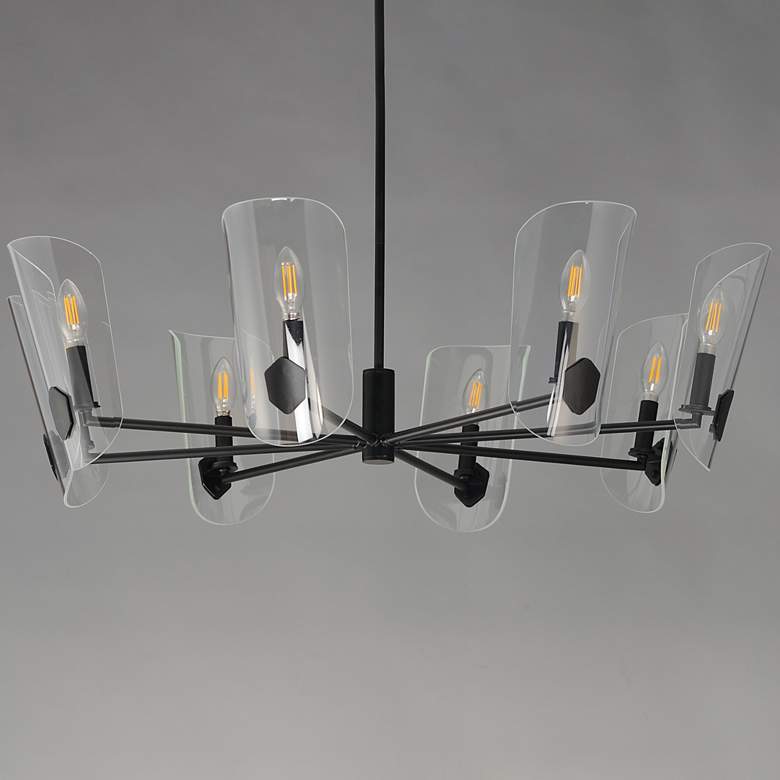 Image 2 Armory 8-Light Chandelier Black more views