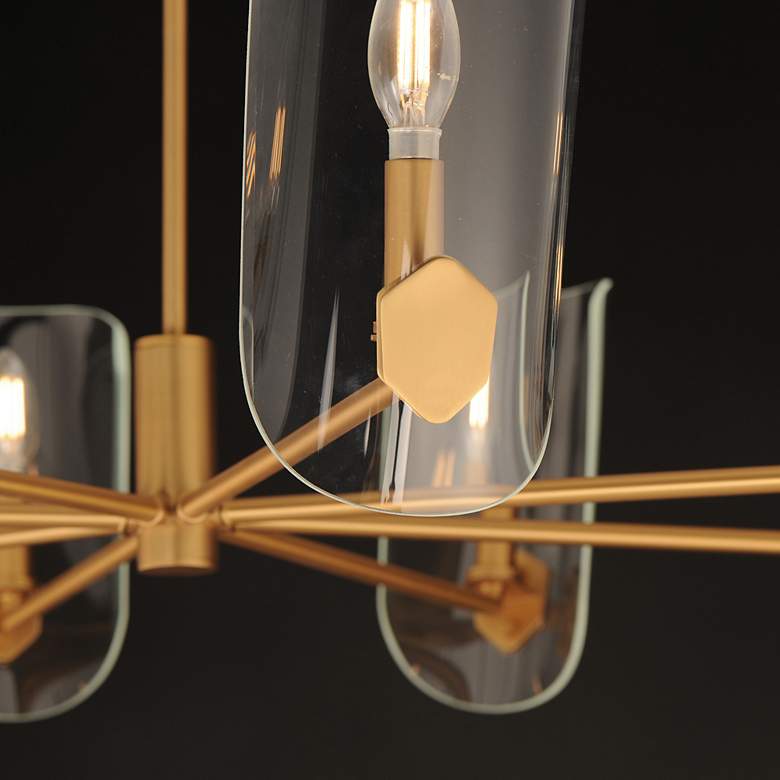 Image 4 Armory 8-Light Chandelier Natural Aged Brass more views