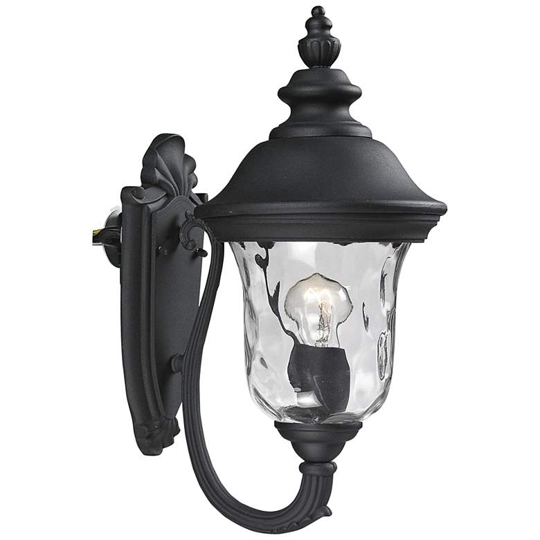 Image 1 Armstrong 15 3/4 inch High Black Upbridge Outdoor Wall Light