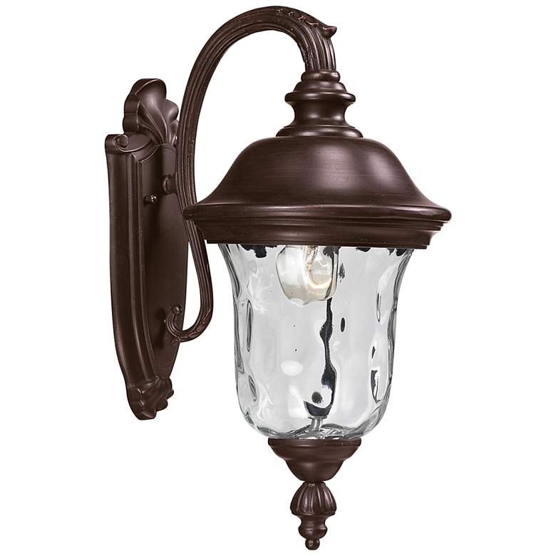 Image 1 Armstrong 15 3/4 inch High Bronze Downbridge Outdoor Wall Light