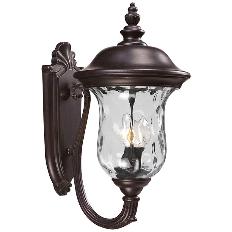 Image 1 Armstrong 19 1/2 inch High Bronze Upbridge Outdoor Wall Light